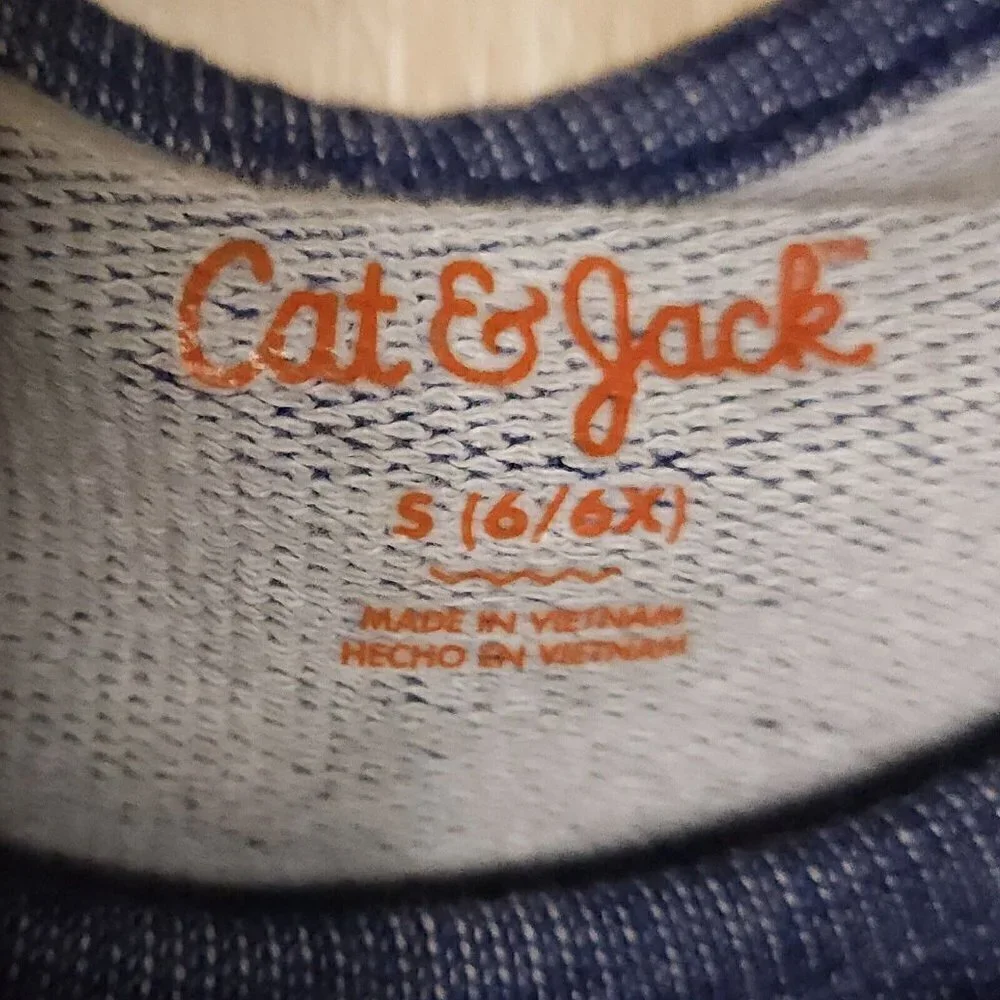 Cat & Jack Blue Knit Reversible Sequins Dress Small